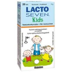 LACTO Seven Kids maitohappobakteerivalmiste purutabletti 20 kpl