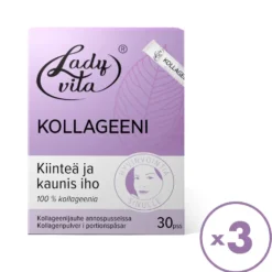 Ladyvita Kollageenijauhe annospusseissa 3x30 kpl