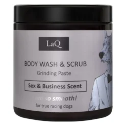 LAQ Doberman Body Wash & Scrub pesu- ja kuorintavaahto miehille 220 g