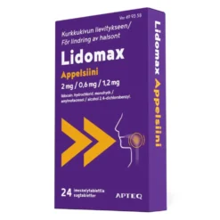 Lidomax Appelsiini imeskelytabletti 2/0,6/1,2 mg 24 fol