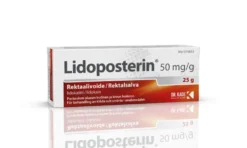 LIDOPOSTERIN 50 mg/g rektaalivoide asettimen kanssa