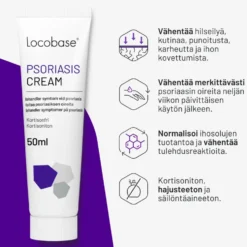 LOCOBASE Psoriasis Cream kortisoniton voide 50 ml