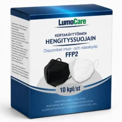 Lumocare FFP2 Hengityssuojain musta 10 kpl