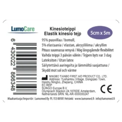 LUMOCARE Kinesioteippi Violetti 5 cm x 5m
