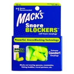 MACKS Snore Blockers kuorsausta vaimentavat korvatulpat