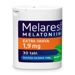 MELAREST Melatoniini Extra Vahva 1,9 mg minttu 30 kpl