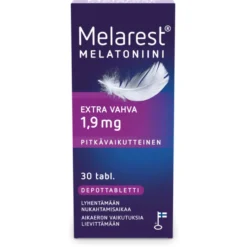 MELAREST Melatoniini Extra Vahva 1,9 mg pitkävaikutteinen tabletti 30 kpl