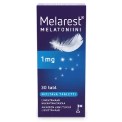 MELAREST Melatoniini 1 mg nieltävä tabletti 30 kpl
