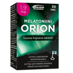 MELATONIINI Orion 1,9 mg suussa hajoava tabletti 30 kpl
