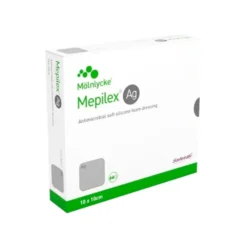 MEPILEX Ag vaahtosidos 10 cm x 10 cm 5 kpl