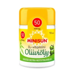 MINISUN D3-vitamiini 50 mikrog Oliiviöljy 150 kpl