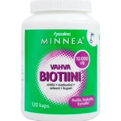 MINNEA Biotiini 10 000 µg kapseli 120 kpl