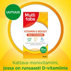Multi-tabs vitamin D boost multivitamin 60 kpl