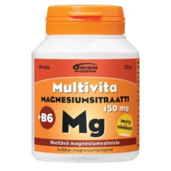 MULTIVITA Magnesiumsitraatti 150 mg + B6 nieltävä tabletti 90 kpl