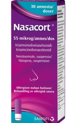 NASACORT 0,055 mg/annos nenäsumute, suspensio