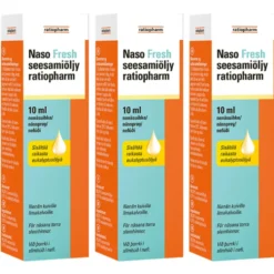 NASO Fresh seesamiöljy Ratiopharm nenäsuihke 3x10 ml