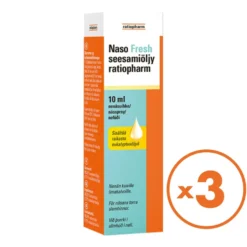 NASO Fresh seesamiöljy Ratiopharm nenäsuihke 3x10 ml
