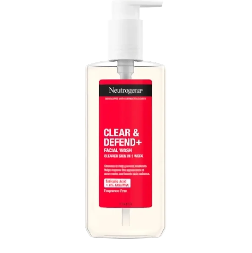 NEUTROGENA Clear & Defend+ Facial Wash puhdistusgeeli