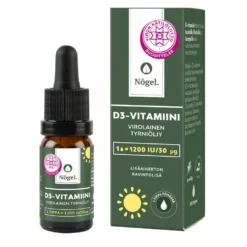 NÔGEL D3-vitamiini tyrniöljytippa 30 μg / tippa 10 ml