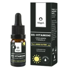 NÔGEL D3-vitamiini tyrniöljytippa 100 μg / tippa 10 ml