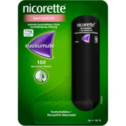 NICORETTE BERRYMINT 1 mg/annos sumute suuonteloon, liuos