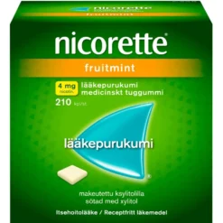 NICORETTE FRUITMINT 4 mg lääkepurukumi