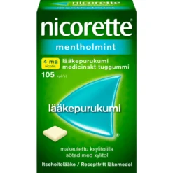 NICORETTE MENTHOLMINT 4 mg lääkepurukumi