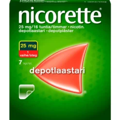 NICORETTE 25 mg/16 tuntia depotlaastari