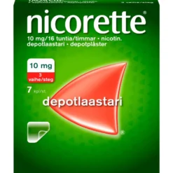 NICORETTE 10 mg/16 tuntia depotlaastari 7 kpl