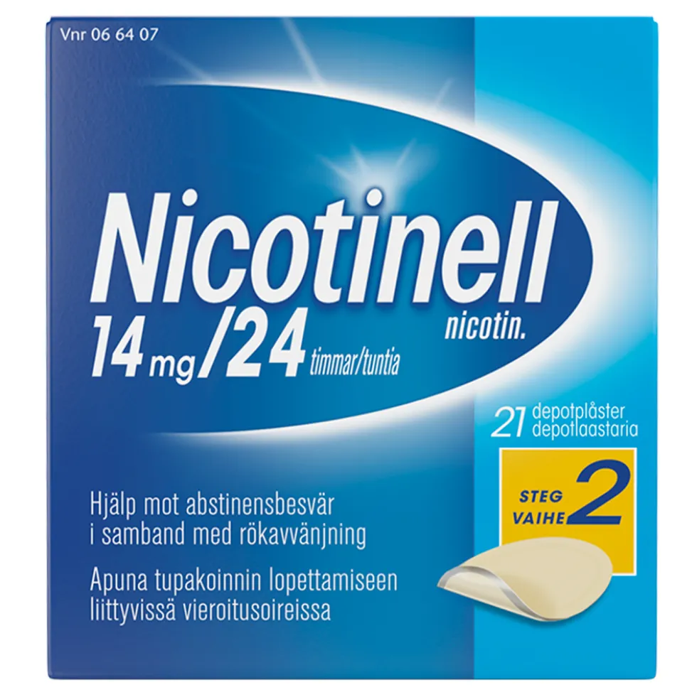 NICOTINELL 14 mg/24 tuntia depotlaastari