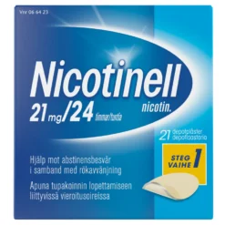 NICOTINELL 21 mg/24 tuntia depotlaastari