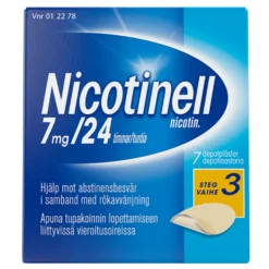 NICOTINELL 7 mg/24 tuntia depotlaastari
