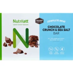 Nutrilett Chocolate Crunch & Sea Salt ateriankorvikepatukka 4x60 g