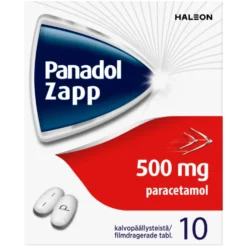 PANADOL ZAPP 500 mg tabletti, kalvopäällysteinen