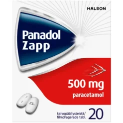 PANADOL ZAPP 500 mg tabletti, kalvopäällysteinen
