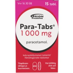 PARA-TABS 1000 mg tabletti, kalvopäällysteinen 15 kpl