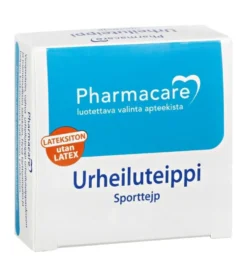 PHARMACARE Urheiluteippi 3,8 cm x 5 m valkoinen