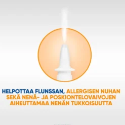 PHYSIOMER Hypertonic Spray tukkeutuneen nenän hoitoon
