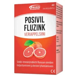 POSIVIL Fluzink veriappelsiini sinkkiasetaatti-imeskelytabletti