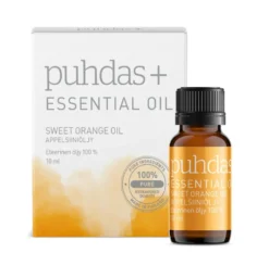 PUHDAS+ 100 % Essential oil sweet orange eteerinen appelsiiniöljy 10 ml