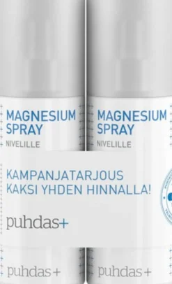 PUHDAS+ Magnesium Spray nivel tuplapakkaus