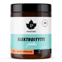 PUHDISTAMO Elektrolyyttijauhe Mango-appelsiini 120 g