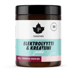 Puhdistamo Elektrolyytti & Kreatiini -jauhe Kirsikka-Vadelma 100 g