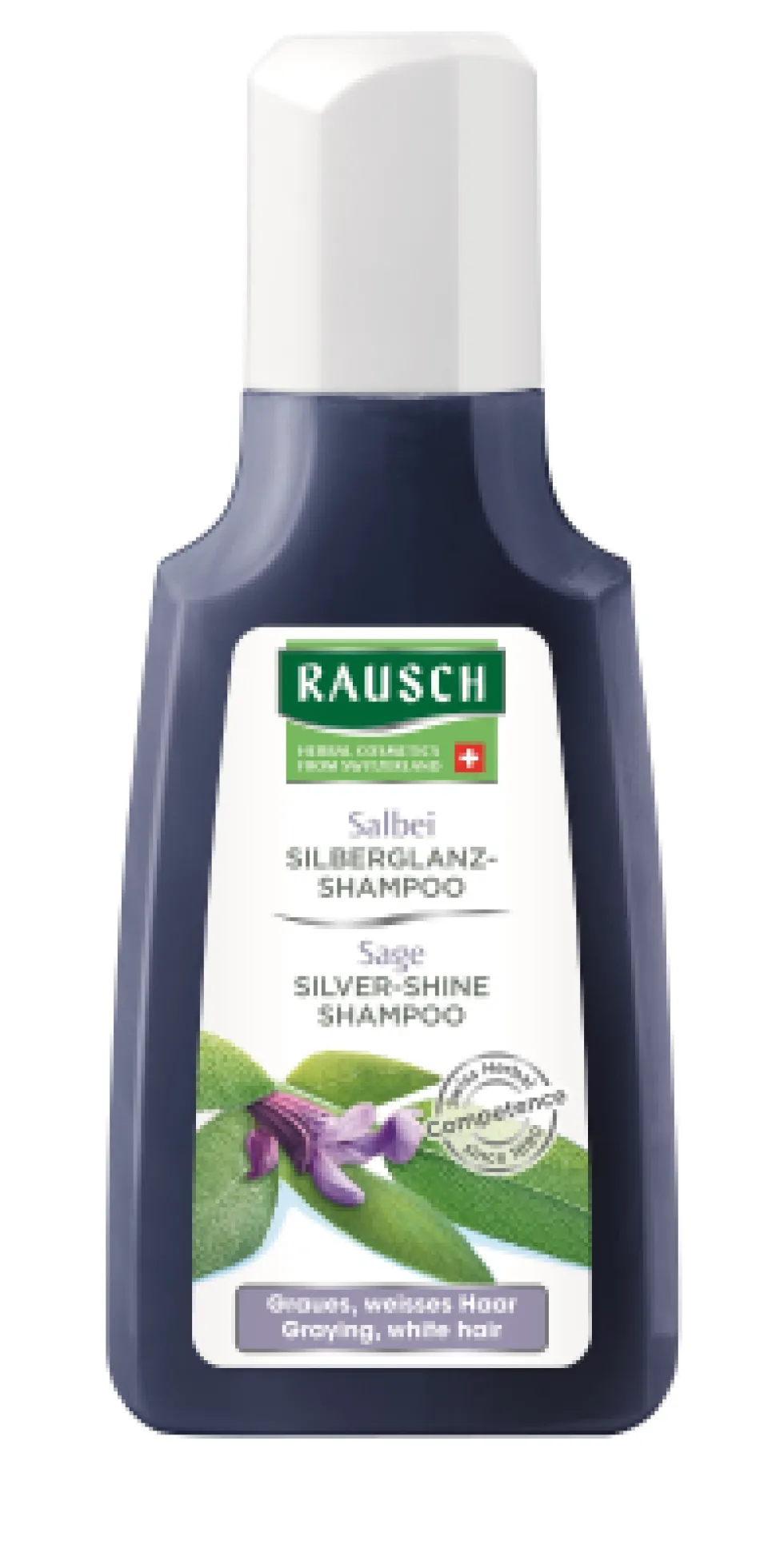 RAUSCH Salvia Shampoo harmaille ja luonnonvaaleille hiuksille 40 ml