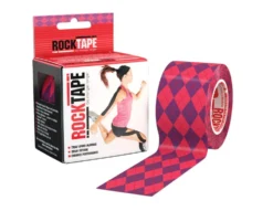 ROCKTAPE kinesioteippi pinkki-ruutu 5 cm x 5 m
