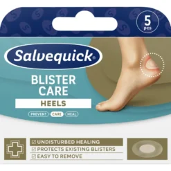 Salvequick Blister Care Heels rakkolaastari 5 kpl