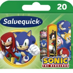 Salvequick Sonic the Hedgehog lastenlaastari 20 kpl