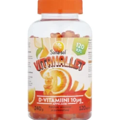 SANA-SOL Vitanallet D-vitamiini 10 µg 120 kpl