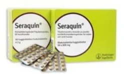 SERAQUIN 800 mg Vet täydennysrehu pienille koirille ja kissoille