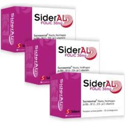 SIDERAL Folic 30 mg annospussi 3x20 kpl